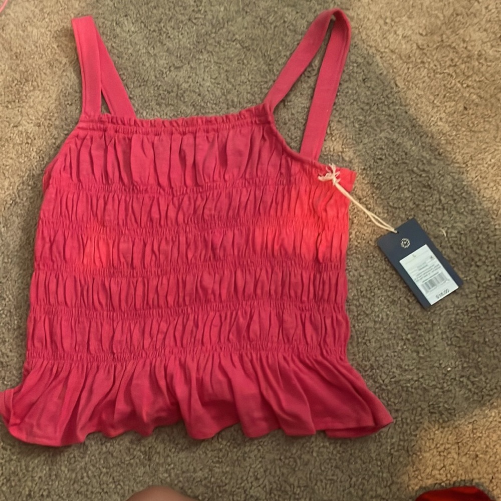 unworn pink tank